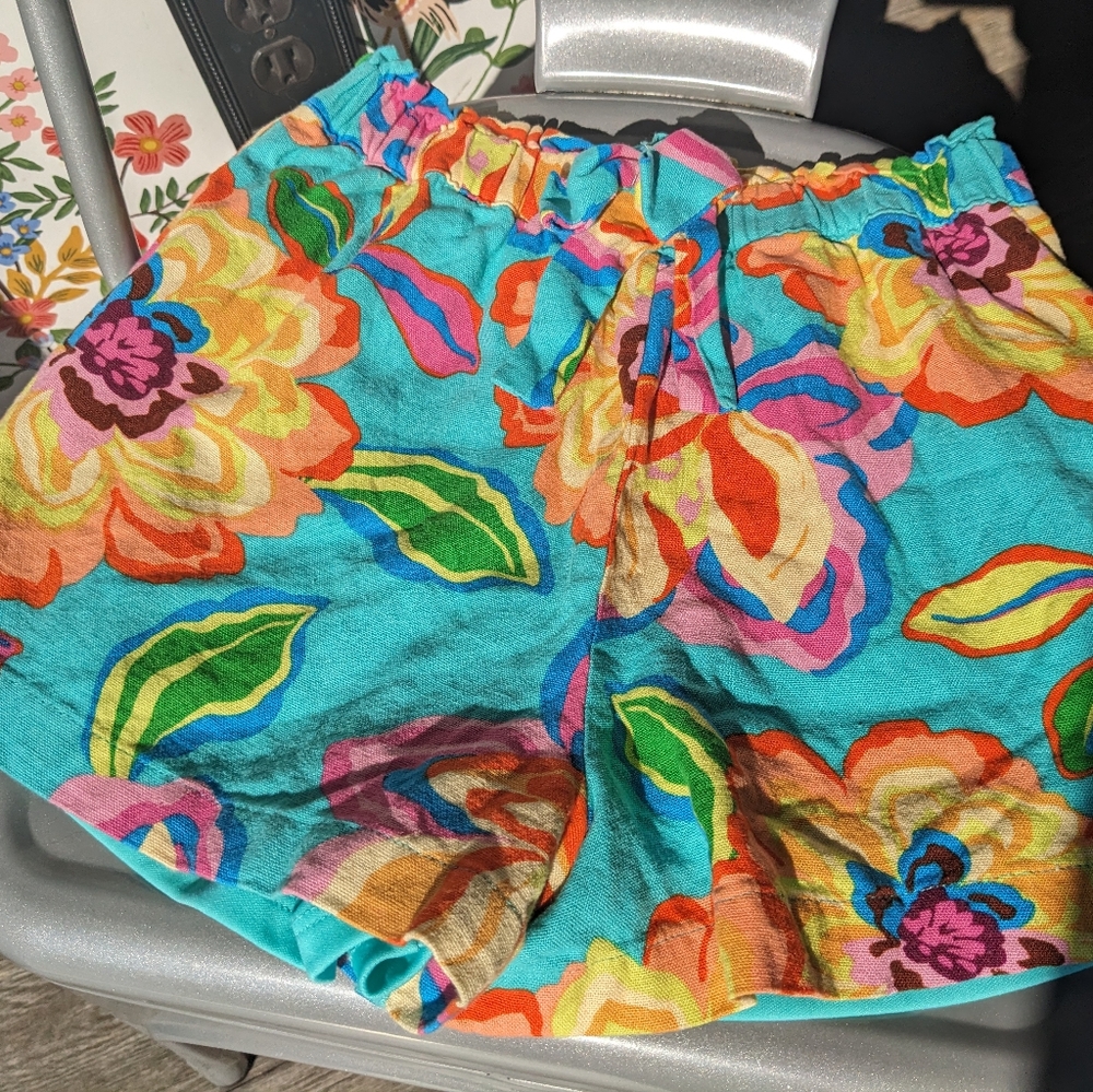 Floral Multicolor Girls 8/10 Shorts